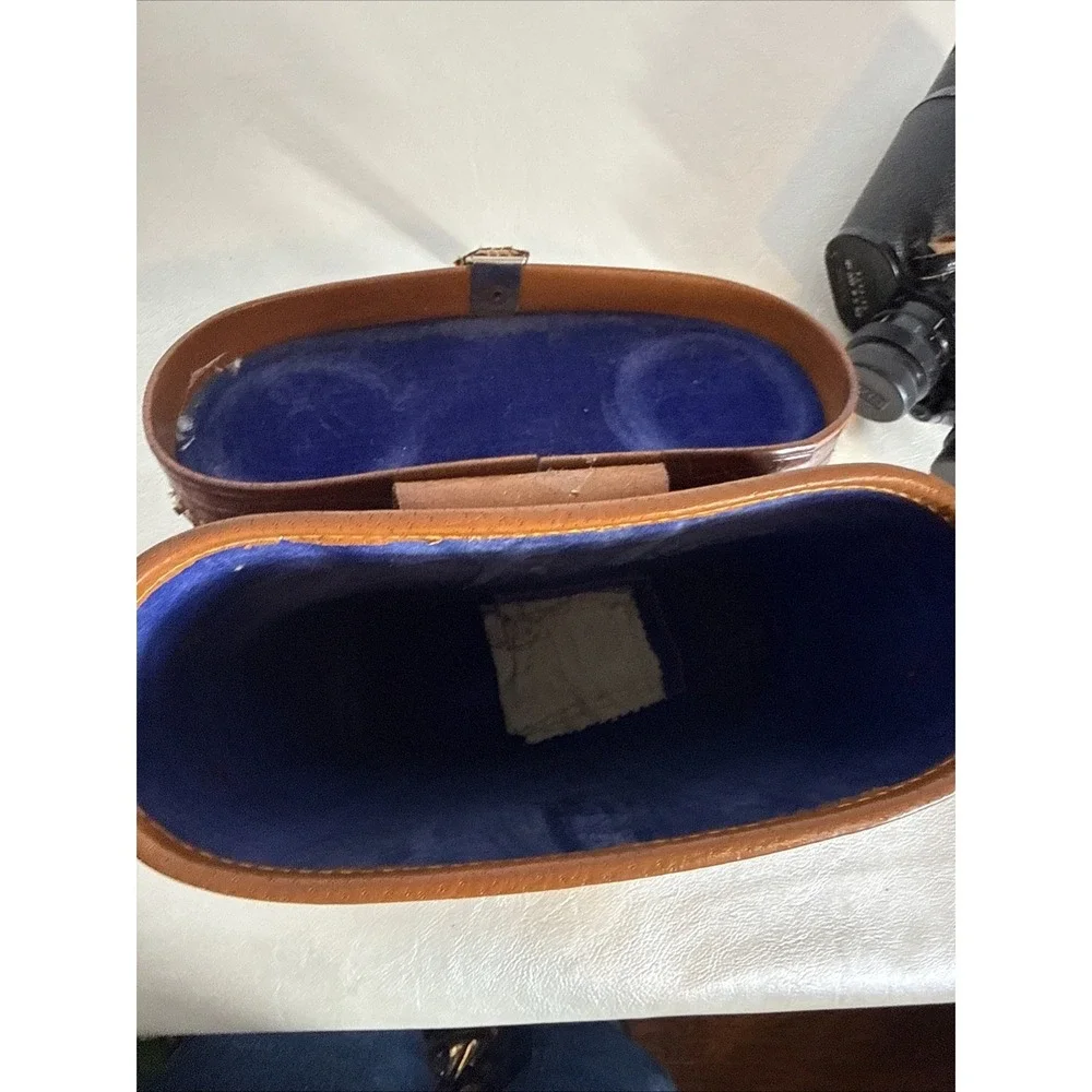 Vtg SEARS BINOCULARS  7x50 mm Coated Optics Model # 6204 W/ Case